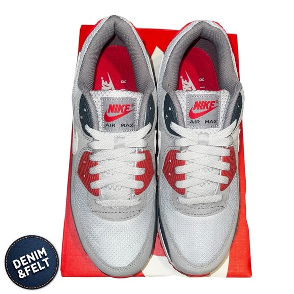Nike Unisex Air Max 90 Sneakers/Shoes | Light Sky Grey/Phantom | NEW/NIB🔥 - Picture 10 of 16